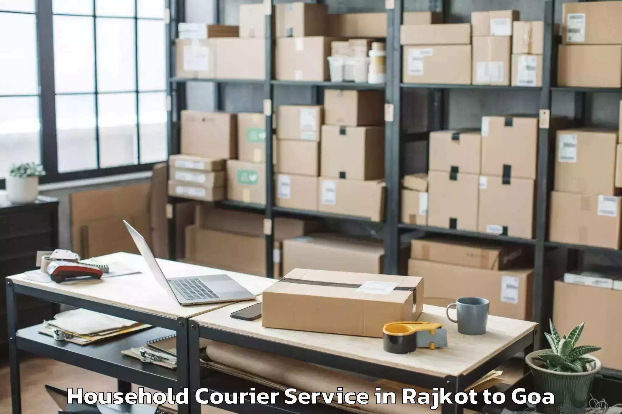 Book Rajkot to Sanvordem Household Courier